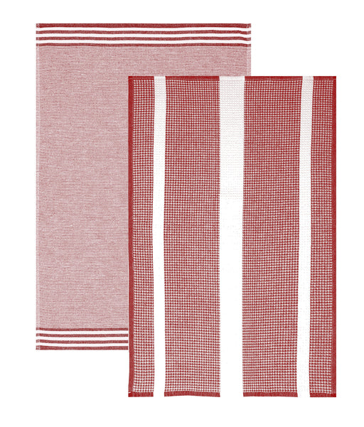 MU KITCHEN - Waffle Terry Towels 2/ST Brick