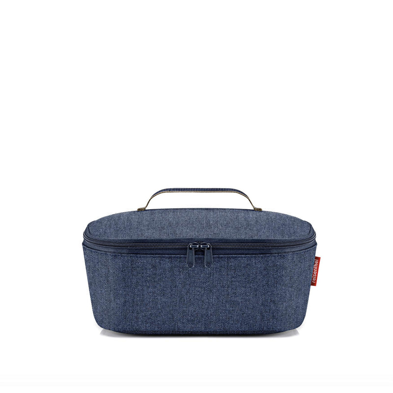 REISENTHEL - COOLERBAG Medium Pocket Herringbone-Dark-Blue