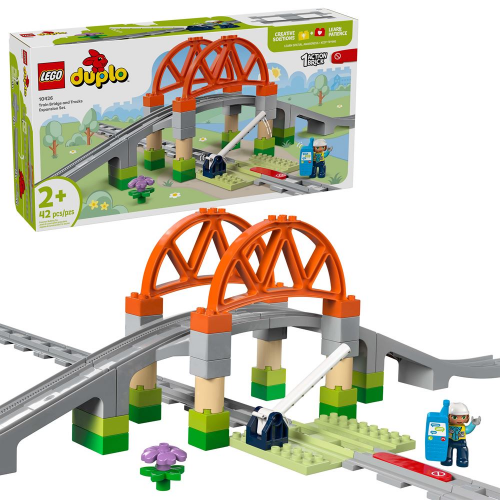 LEGO - 10426 - DUPLO - Train Bridge and Tracks Expansion Set - 42pcs