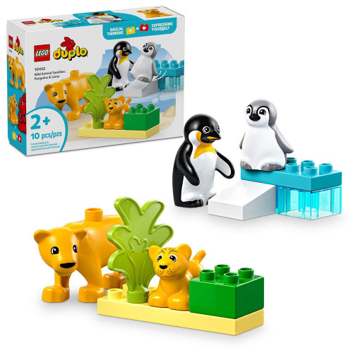LEGO - 10442 - DUPLO - Wild Animal Families: Penguins & Lions - 10pcs