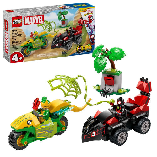 LEGO - 11198 - MARVEL - Spin and Electro Dinosaur Vehicle Chase - 124pcs