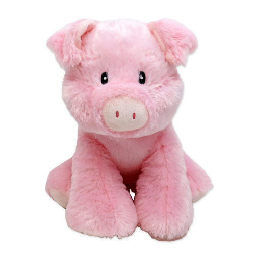 PLUSH - 12" SITTING ANIMALS - PINK PIG