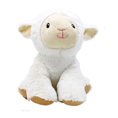 PLUSH - 12" SITTING ANIMALS - WHITE LAMB