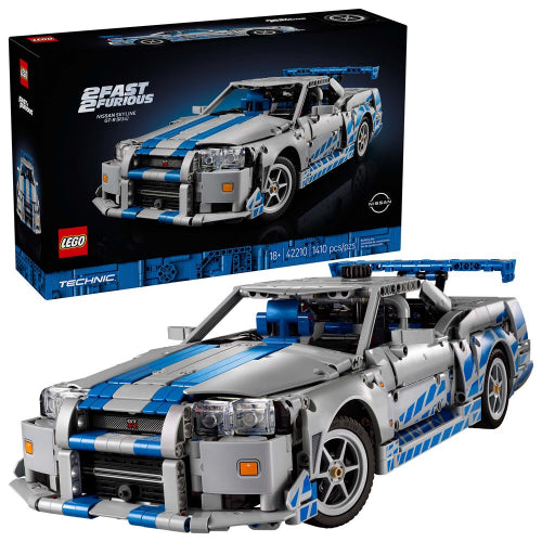 LEGO - 42210 - TECHNIC - 2 Fast 2 Furious Nissan Skyline GT-R (R34) Car - 1410pcs - F25