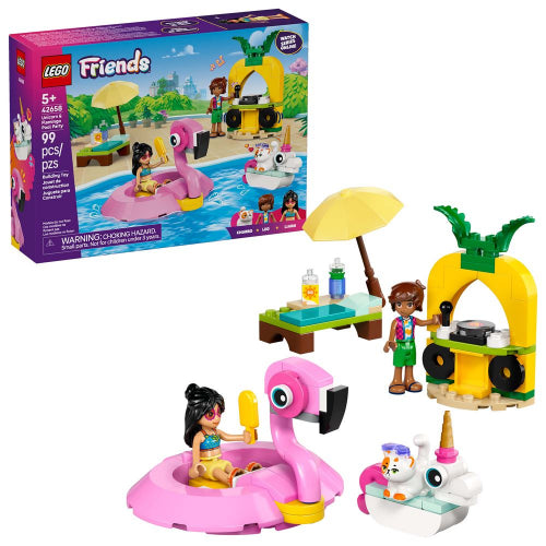 LEGO - 42658 - FRIENDS - Unicorn & Flamingo Pool Party - 99pcs - F25