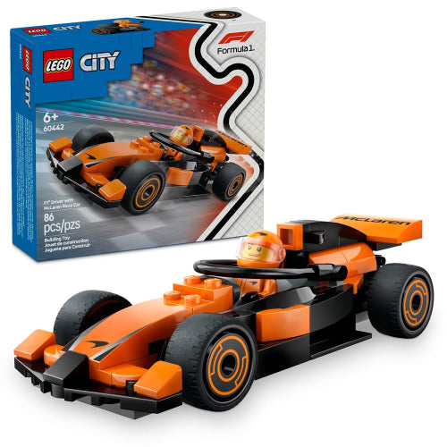 LEGO - 60442 - CITY - F1 Driver w/McLaren Race Car - 86pcs