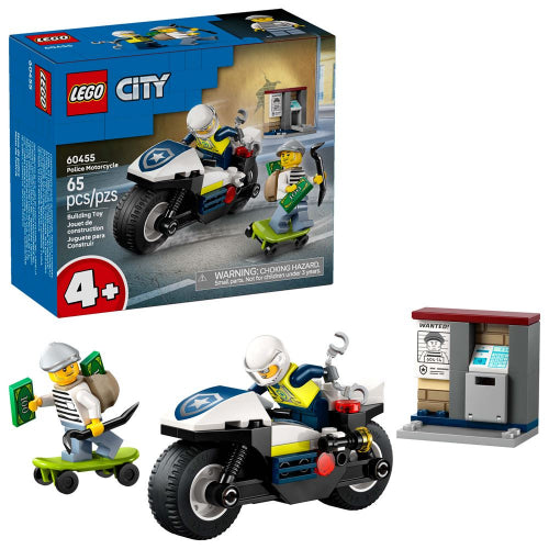 LEGO - 60455 - CITY - Police Motorcycle Chase - 65pcs - F25