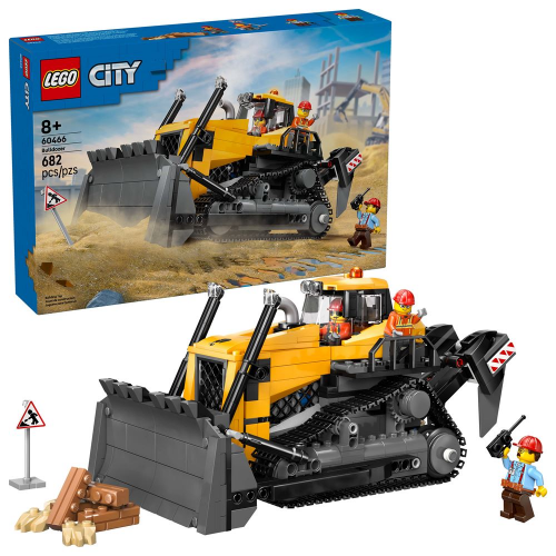 LEGO - 60466 - Yellow Bulldozer with Front Loader - 682pcs - F25