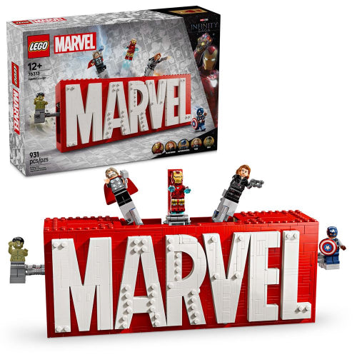 LEGO - 76313 - MARVEL - Marvel Logo & Minifigures - 931pcs