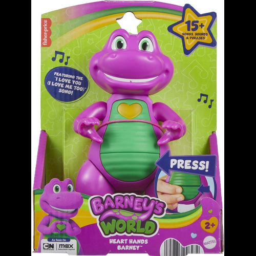 Mattel - BARNEY - HEART HANDS FIGURE