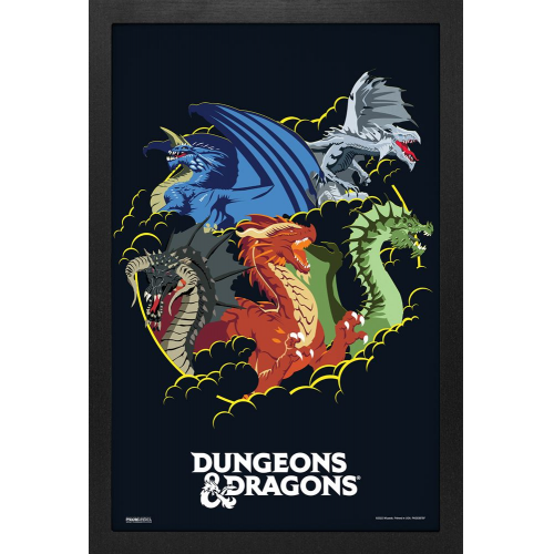 Pyramid America - DUNGEONS & DRAGONS - DRAGONS - 11" x 17" GEL PRINT