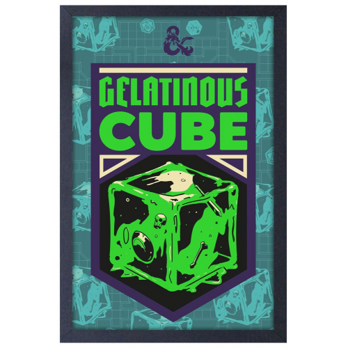 Pyramid America - DUNGEONS & DRAGONS - GELATINOUS CUBE - 11" x 17" GEL PRINT