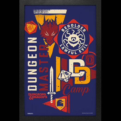 Pyramid America - DUNGEONS & DRAGONS - MASTER CAMP - 11" x 17" GEL PRINT
