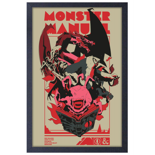 Pyramid America - DUNGEONS & DRAGONS - MONSTER MANUAL - 11" x 17" GEL PRINT
