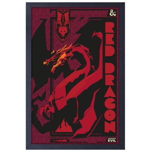 Pyramid America - DUNGEONS & DRAGONS - RED DRAGON - 11" x 17" GEL PRINT
