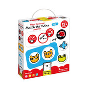 BANANA PANDA - HIGH CONTRAST - MATCH the TWINS - 2pc x 9 PUZZLES (12m+)