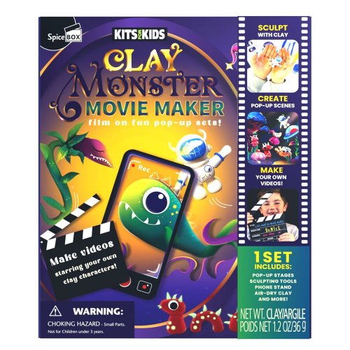 SpiceBox - Kits For Kids - Clay Monster Movie Maker