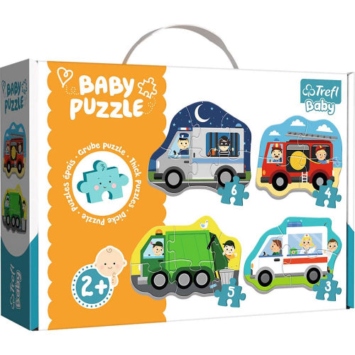 Trefl - PUZZLE - BABY CLASSIC - VEHICLES and JOBS