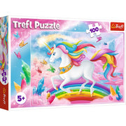 Trefl - PUZZLE - INTO THE CRYSTAL WORLD OF UNICORNS - 100pcs