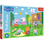 Trefl - PUZZLE - MAXI PEPPA FUN IN GRASS - 24pcs
