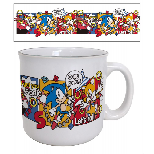 Pyramid America - SONIC - 3 PANEL - EGGMAN, SONIC - 20oz CERAMICMUG