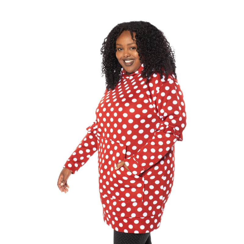 LUG - Peekaboo Sweater Fleece Tunic Hoodie