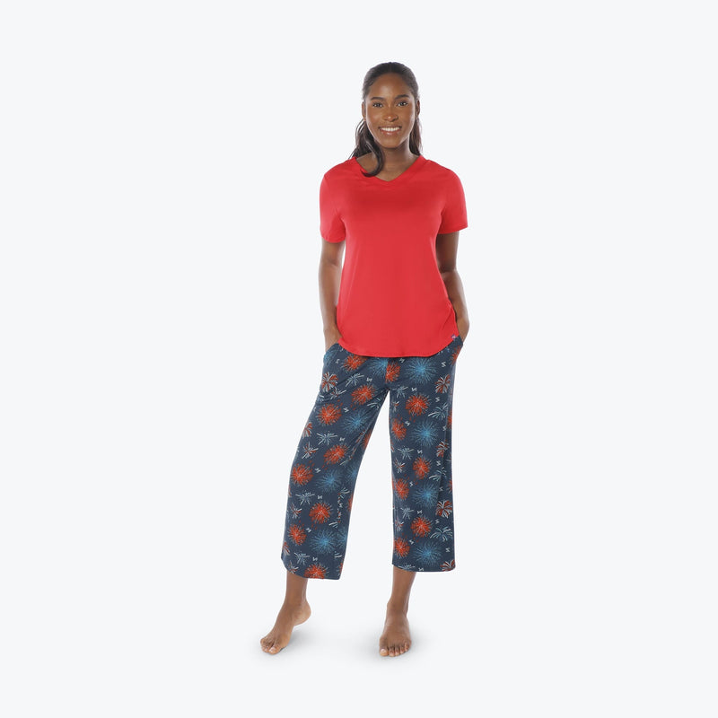 LUG-Apparel - Boomerang Relaxed Tee & Cropped Pants Set