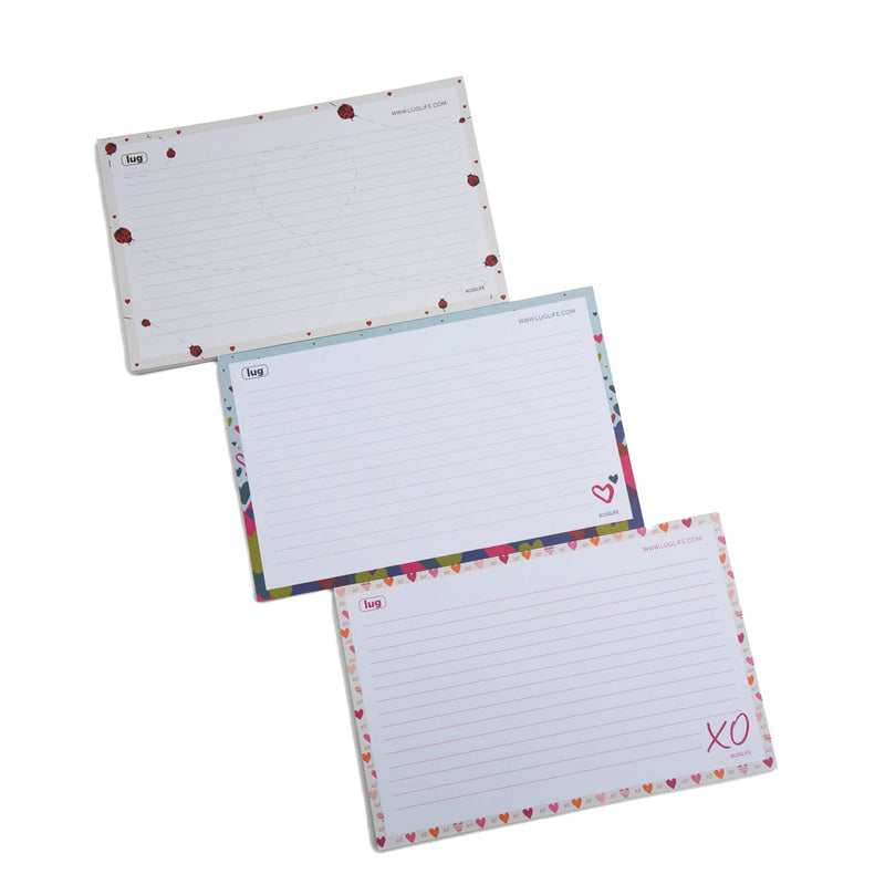LUG - Doodle Notepad 3pk - 8.5" x 5.5"