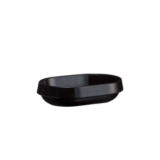 EMILE HENRY - Welcome, Individual Dish, 0.6qt/0.6L, 20.5x14x5cm, Coal Black