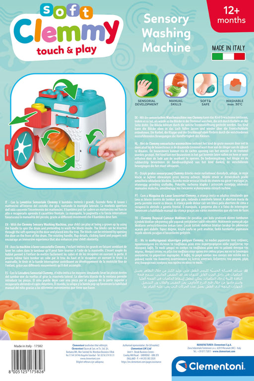 Clementoni - CLEMMY: SENSORY WASHING MACHINE