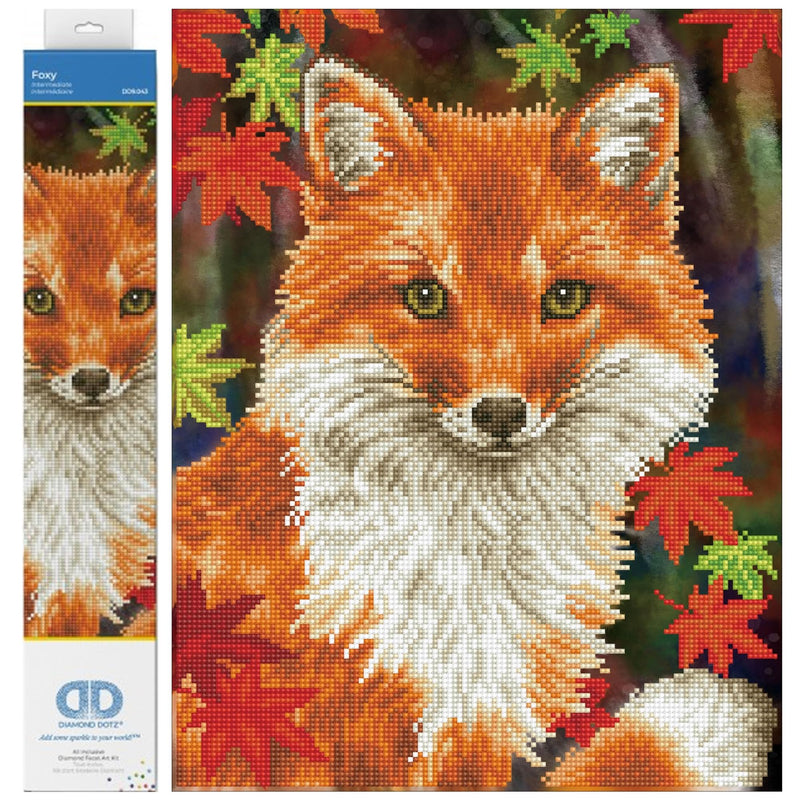 DIAMOND DOTZ - FOXY (13" x 17" - 35cm x 45cm)