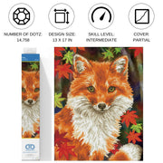 DIAMOND DOTZ - FOXY (13" x 17" - 35cm x 45cm)