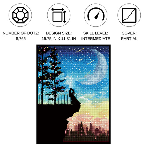 DIAMOND DOTZ - ROMANTIC HEIGHTS (15.75" x 11.81" - 40cm x 30cm)