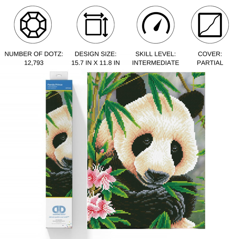DIAMOND DOTZ - Panda Prince 38x48