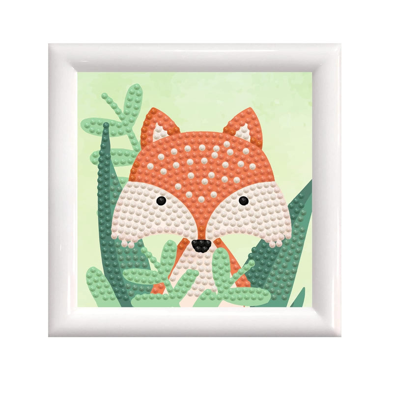 DIAMOND DOTZ - Woodland Fox - Frame Included (3.7" x 3.7" - 9.5cm x 9.5cm)