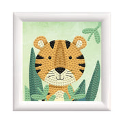 DIAMOND DOTZ - Woodland Tiger - Frame Included (3.7" x 3.7" - 9.5cm x 9.5cm)