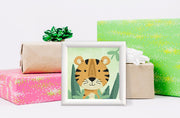 DIAMOND DOTZ - Woodland Tiger - Frame Included (3.7" x 3.7" - 9.5cm x 9.5cm)