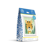 DIAMOND DOTZ - Woodland Tiger - Frame Included (3.7" x 3.7" - 9.5cm x 9.5cm)