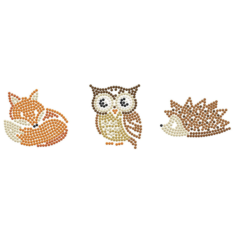 DIAMOND DOTZ - Dotzies Stickers (3)  Forest Friends 18x10