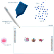 DIAMOND DOTZ - Dotzies Stickers(3) Garden friends 9,6x7,3