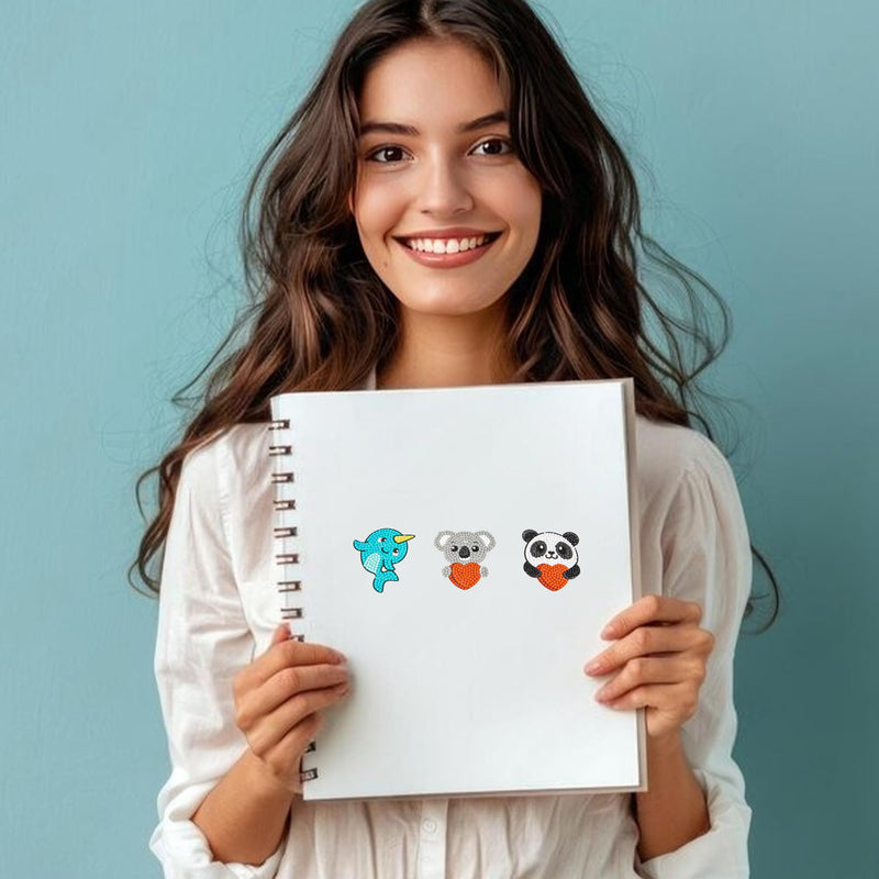 DIAMOND DOTZ - Dotzies Stickers(3) Love you 7,1x7,6