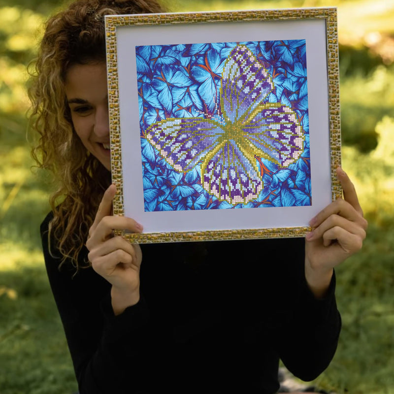 DIAMOND DOTZ - Flutterby  Silver 30,5x30,5