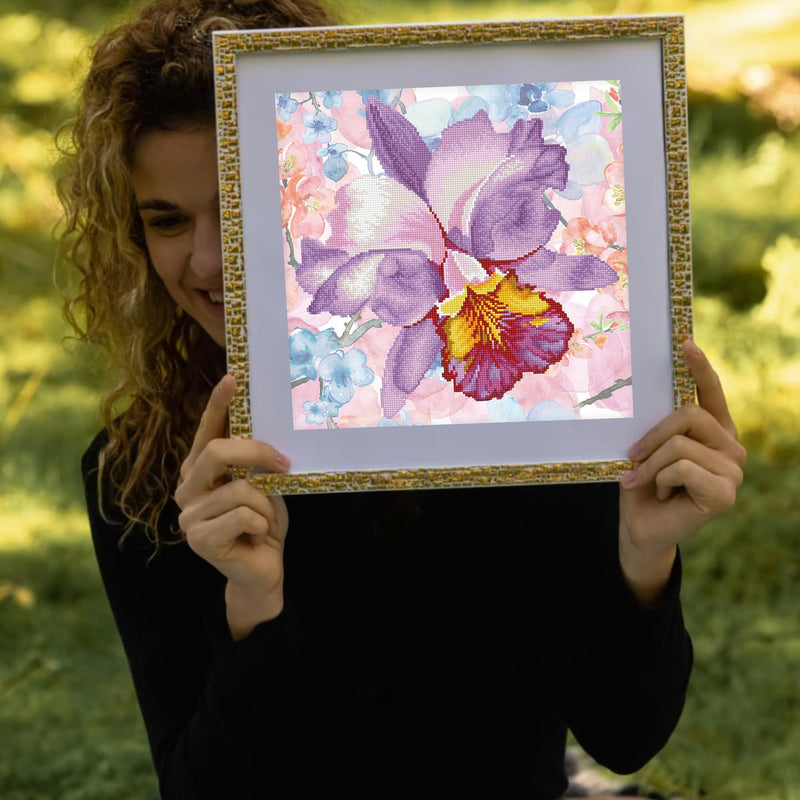 DIAMOND DOTZ - Sparkle Garden Mauve 30,5x30,5