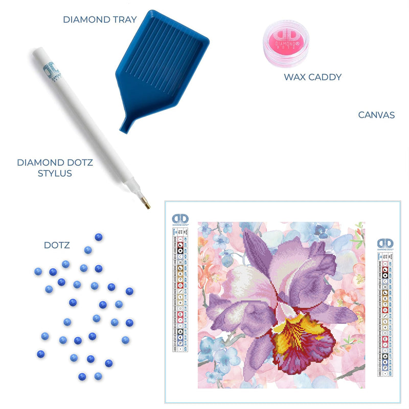 DIAMOND DOTZ - Sparkle Garden Mauve 30,5x30,5