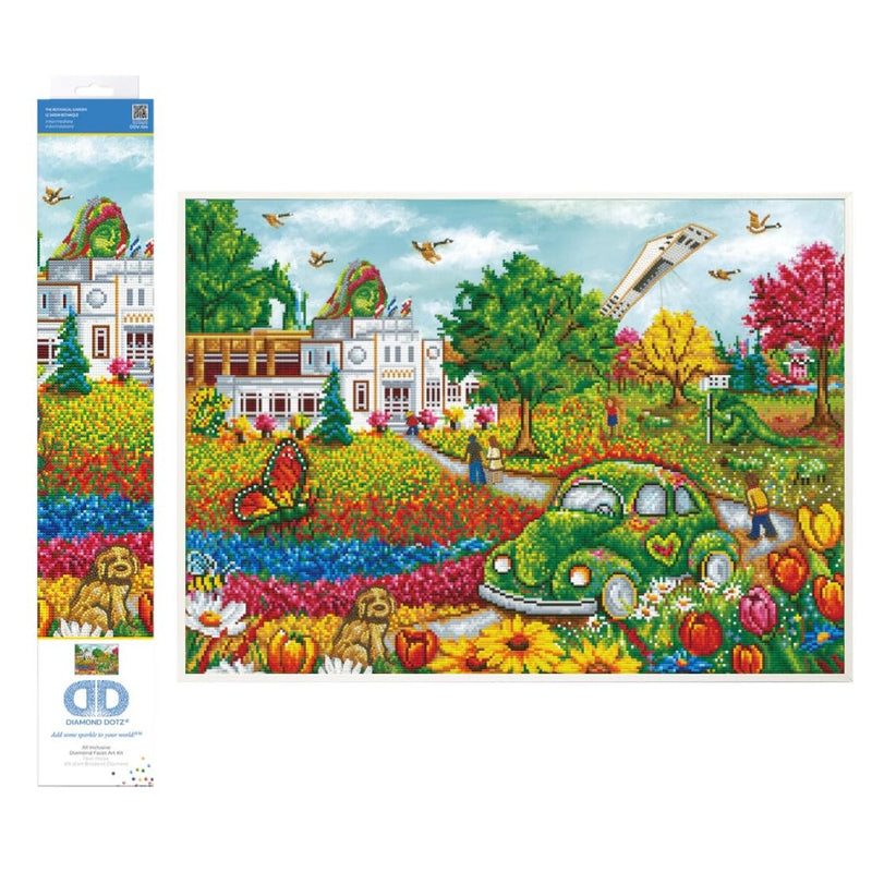 DIAMOND DOTZ - CHRISTINE GENEST - THE BOTANICAL GARDEN (28" x 20" - 71cm x 51cm)