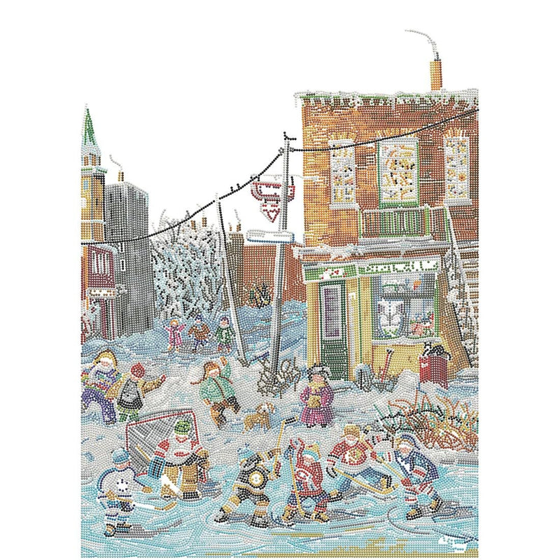 DIAMOND DOTZ - PAULINE PAQUIN - THE GAME OF THE CENTURY (28" x 20" - 71cm x 51cm)