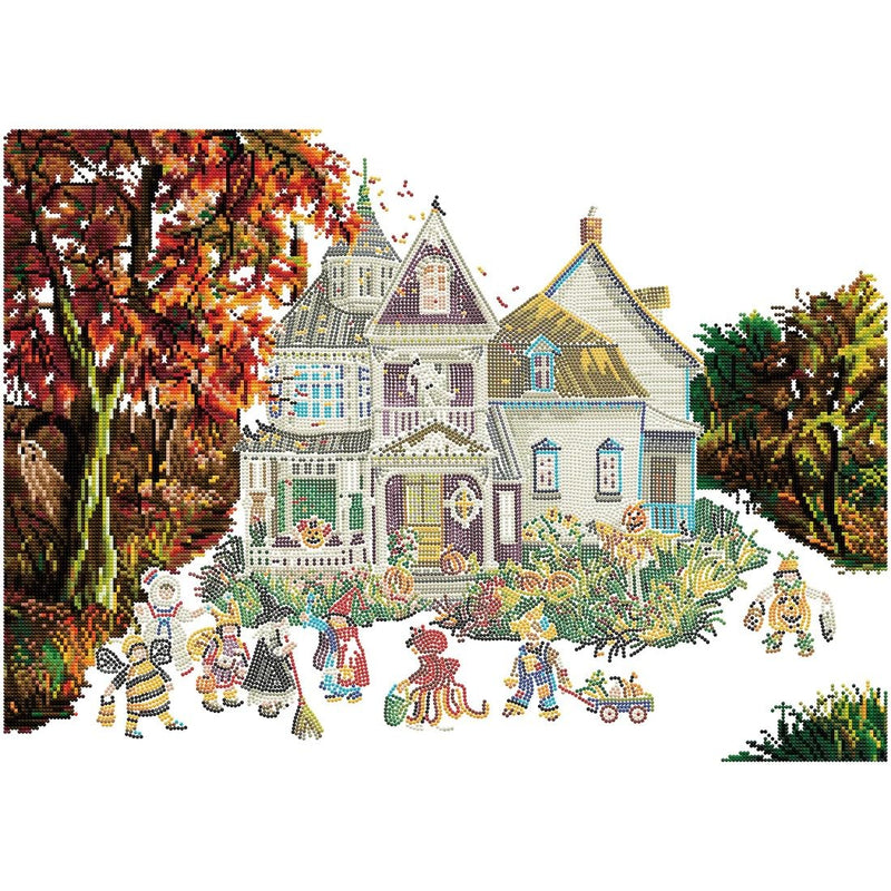 DIAMOND DOTZ - PAULINE PAQUIN - THE HAUNTED HOUSE (28" x 20" - 71cm x 51cm)