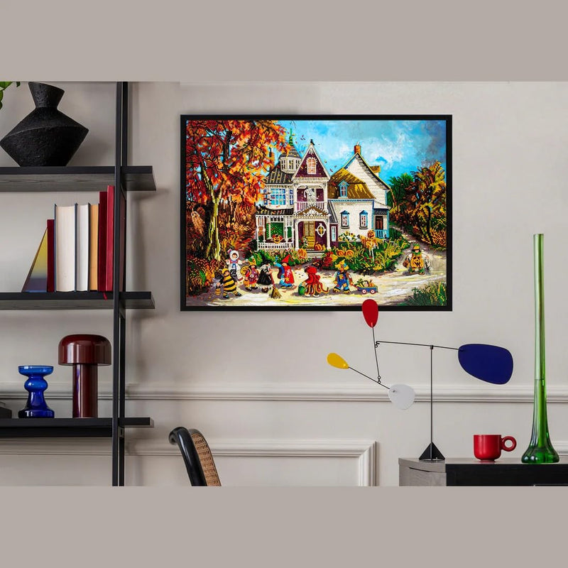 DIAMOND DOTZ - PAULINE PAQUIN - THE HAUNTED HOUSE (28" x 20" - 71cm x 51cm)