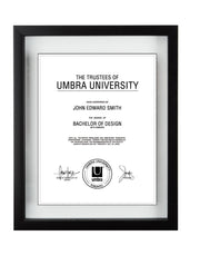 UMBRA - Document Picture Frame _ Black / 11x14" (28x35 cm)