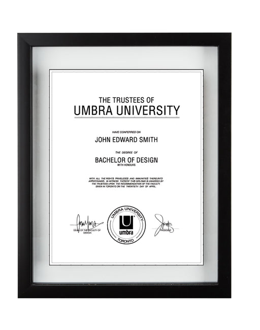 UMBRA - Document Picture Frame _ Black / 11x14" (28x35 cm)